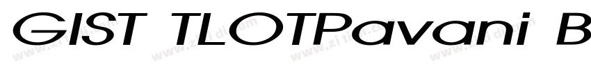 GIST TLOTPavani Bold字体转换